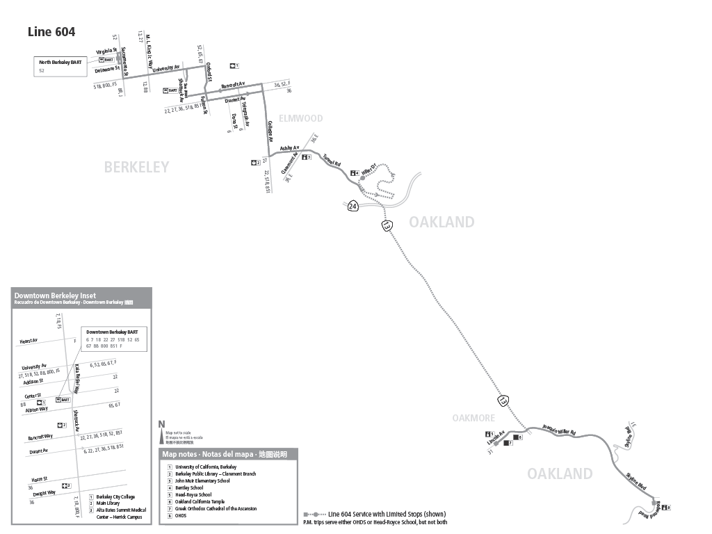 Route 604 map
