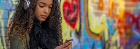 Girl with Smartphone