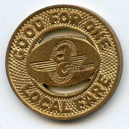 AC Transit token from the early days
