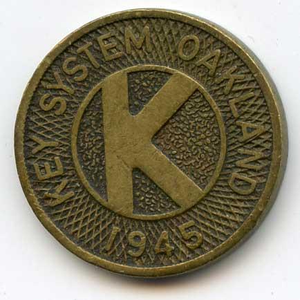 AC Transit token from the early days