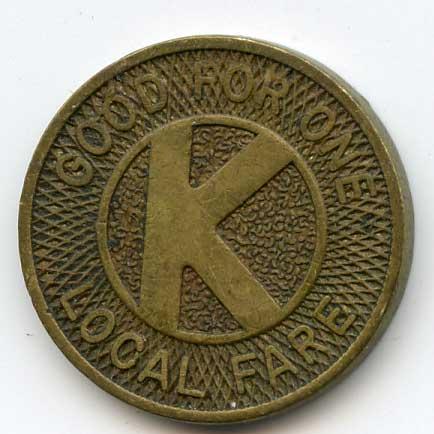 AC Transit token from the early days