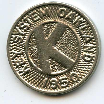 AC Transit token from the early days