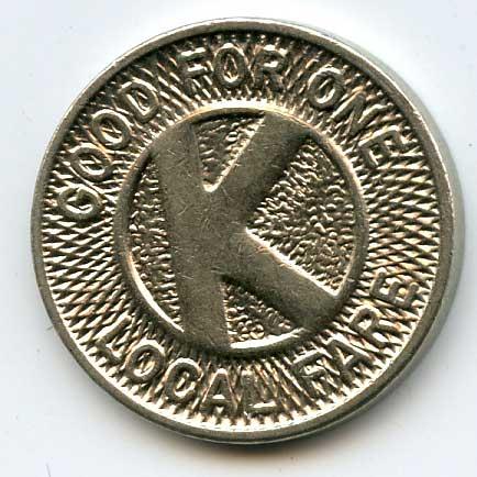 AC Transit token from the early days